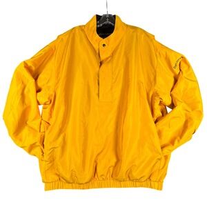 DryJoys by FootJoy Golf Jacket Mens XL Yellow Pullover‎ Windbreaker